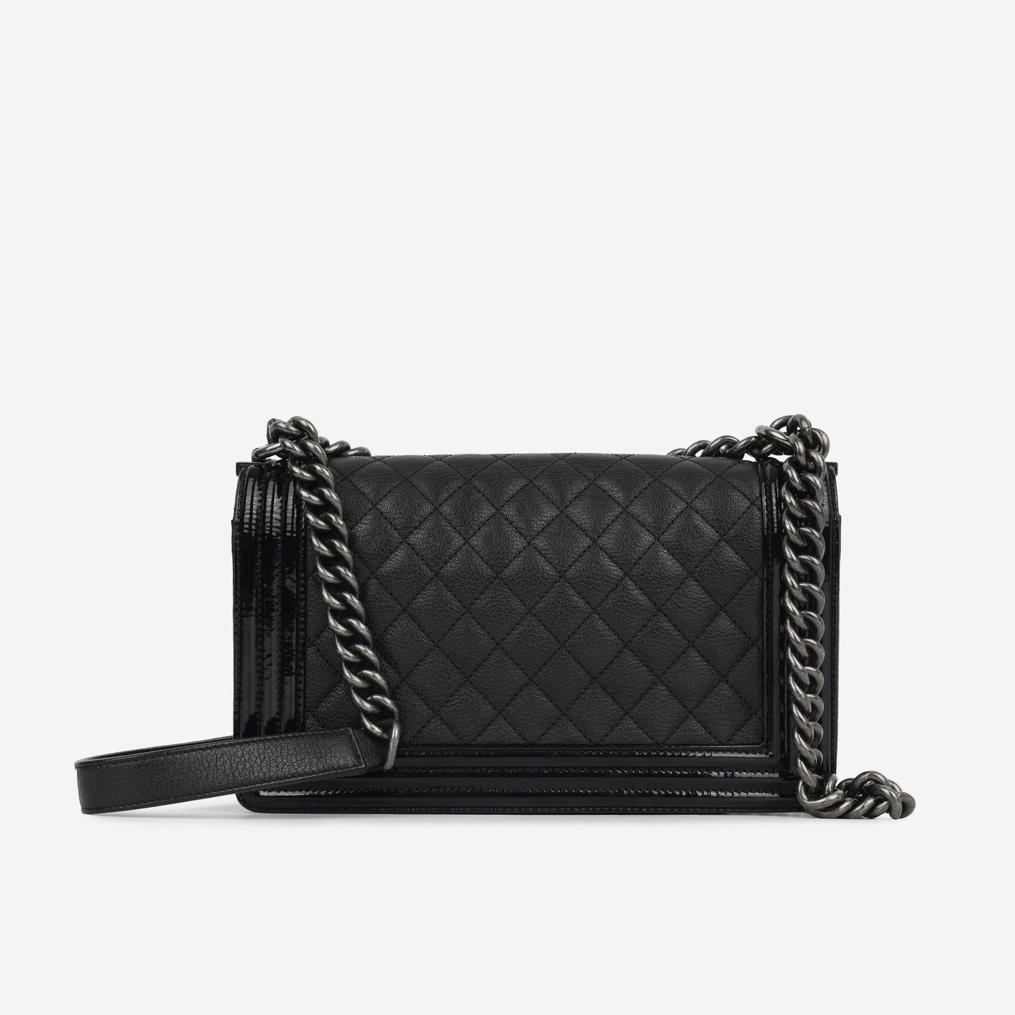 Chanel Boy Bag - Old Medium Black Lambskin