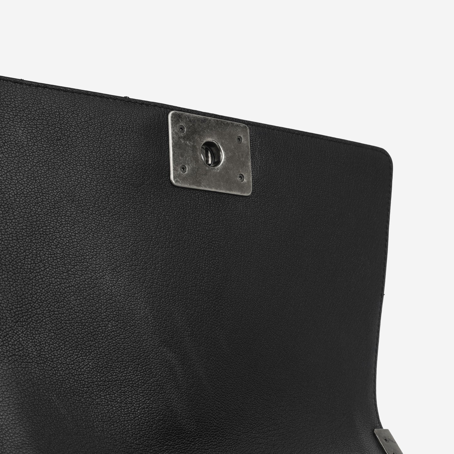 Chanel Boy Bag - Old Medium Black Lambskin