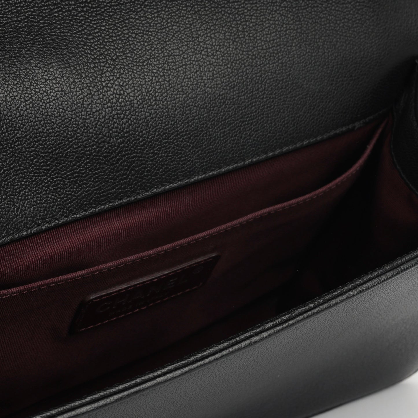 Chanel Boy Bag - Old Medium Black Lambskin