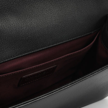 Chanel Boy Bag - Old Medium Black Lambskin