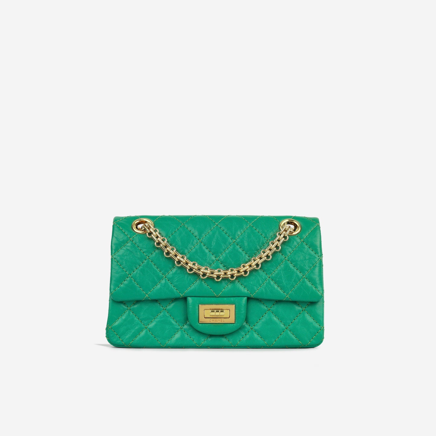 Chanel Mini Reissue 2.55 Handbag - Jade Green Calfskin