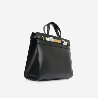 Saint Laurent Small Manhattan Shopper - Black Calfskin