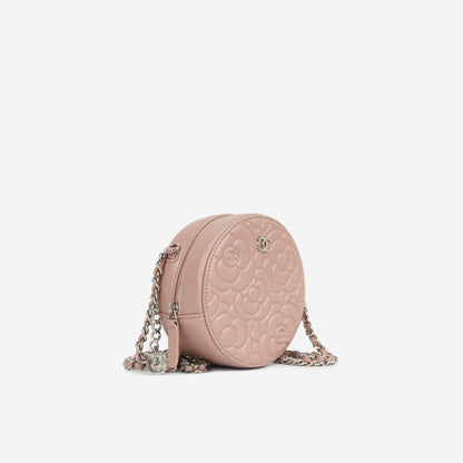 Chanel Camellia Clutch on Chain - Pink