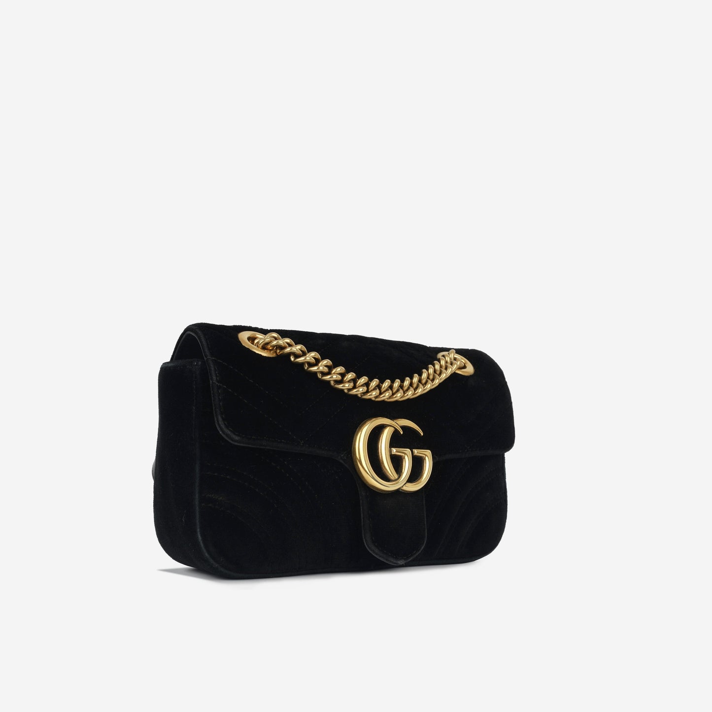 Gucci Mini Marmont - Black Velvet