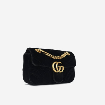 Gucci Mini Marmont - Black Velvet