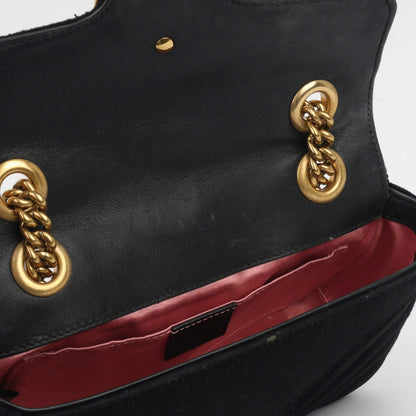 Gucci Mini Marmont - Black Velvet