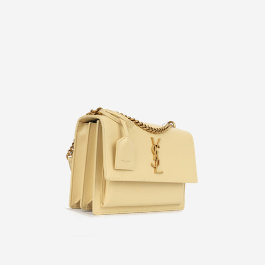 Saint Laurent Medium Sunset - Cream Egg