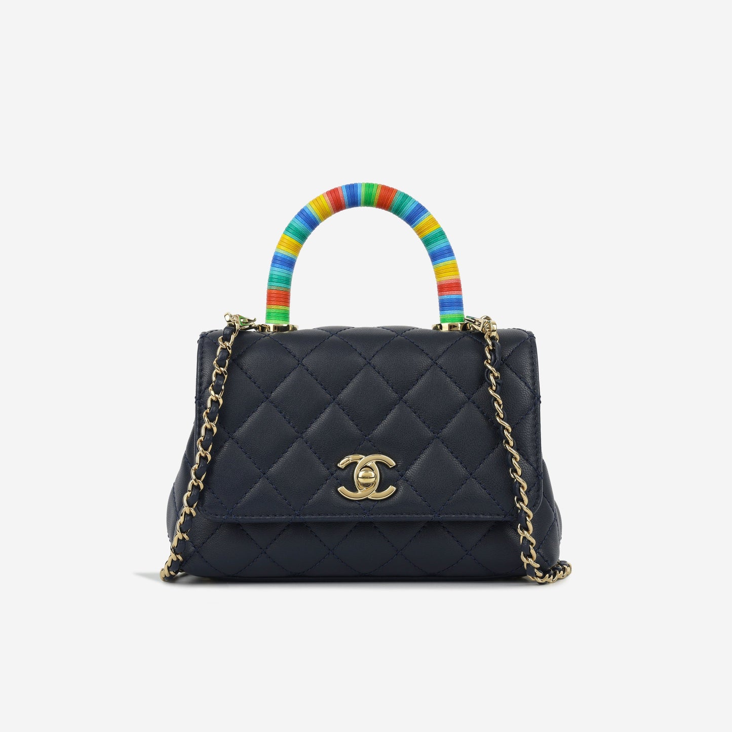 Chanel Extra Mini Coco Handle - Navy