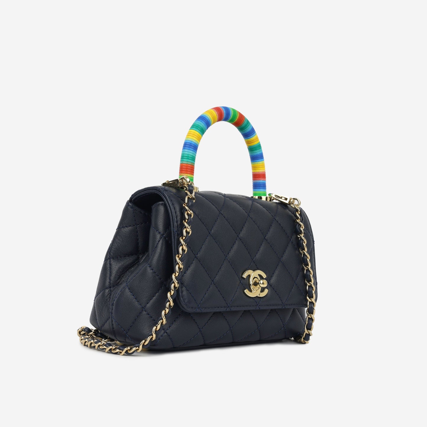 Chanel Extra Mini Coco Handle - Navy