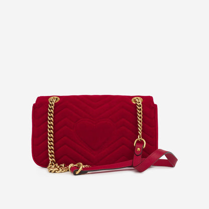 Gucci Small Marmont Bag - Red