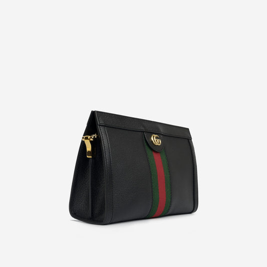 Gucci Ophidia Clasp Clutch on Chain