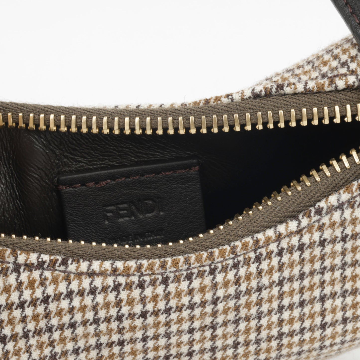 Fendi Nano Fendigraphy - Houndstooth Wool