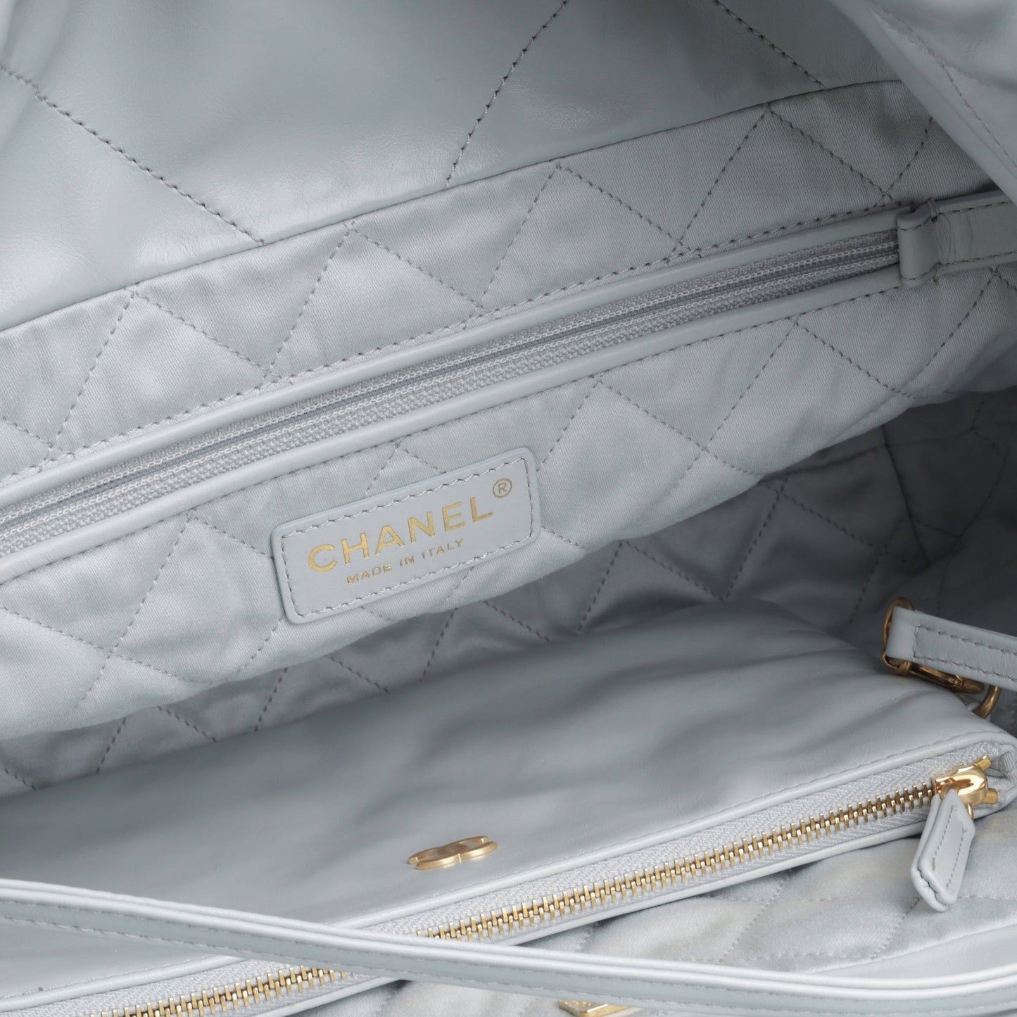 Chanel Small 22 Tote - Light Blue