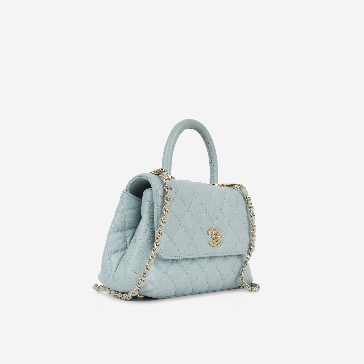 Chanel Small Coco Handle - Light Blue