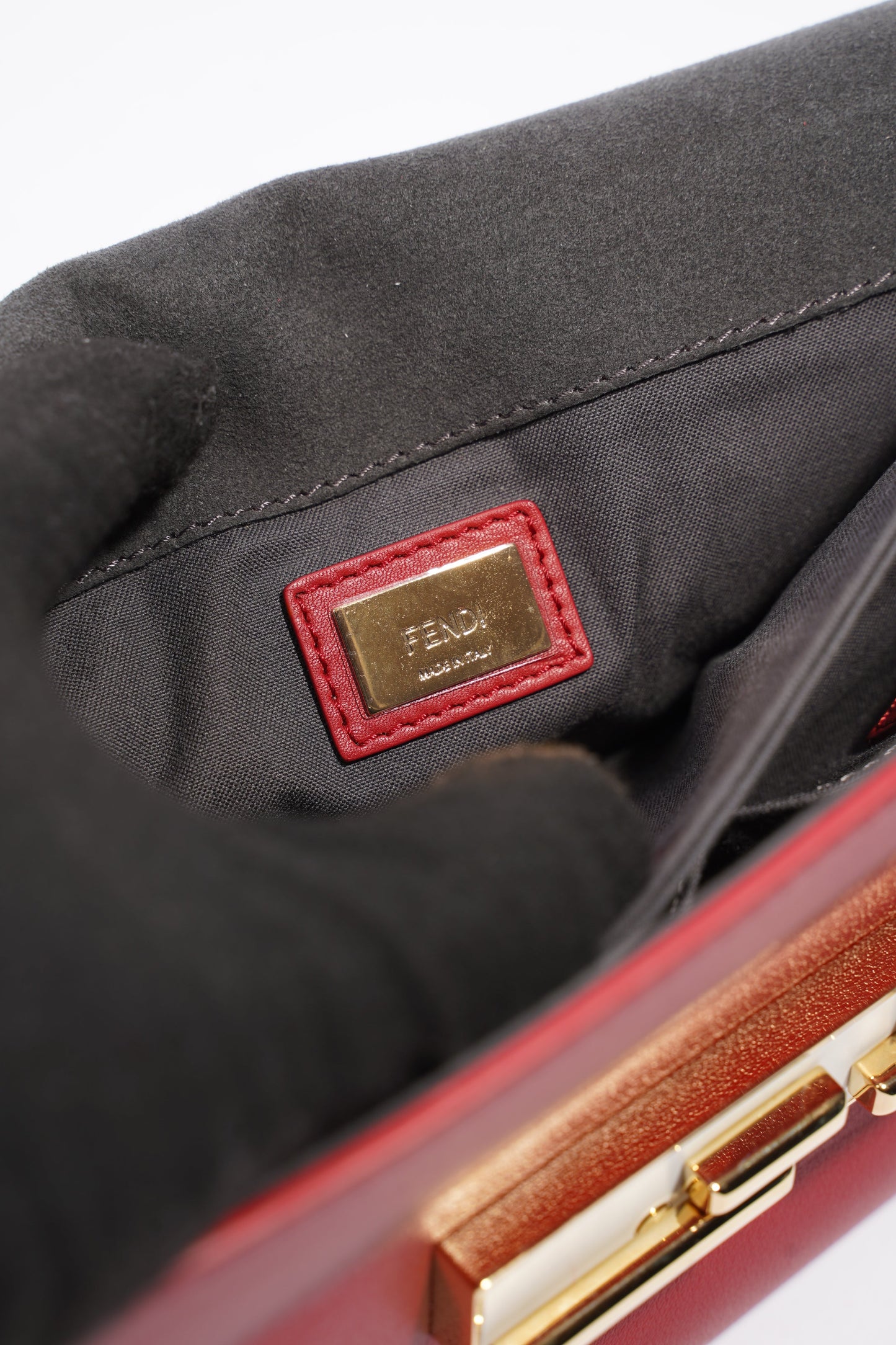 Fendi Baguette Bag Red Leather