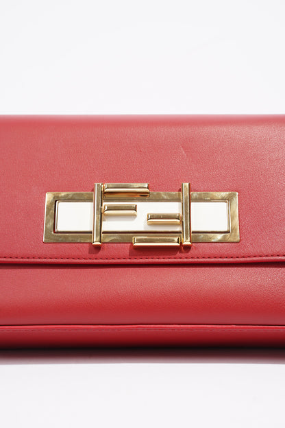 Fendi Baguette Bag Red Leather