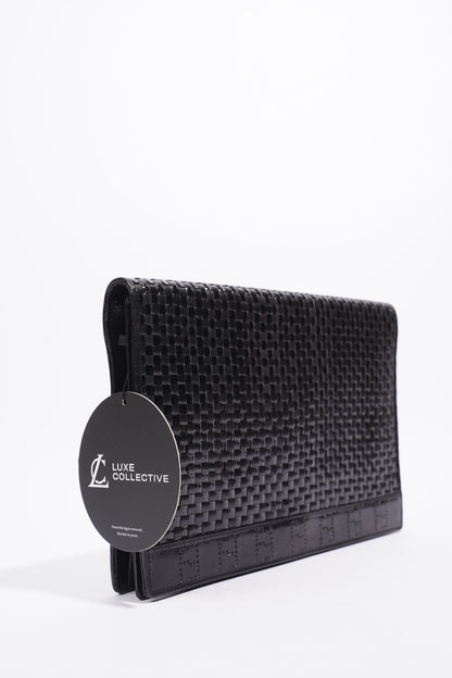 Fendi Clutch With Strap Black Leather