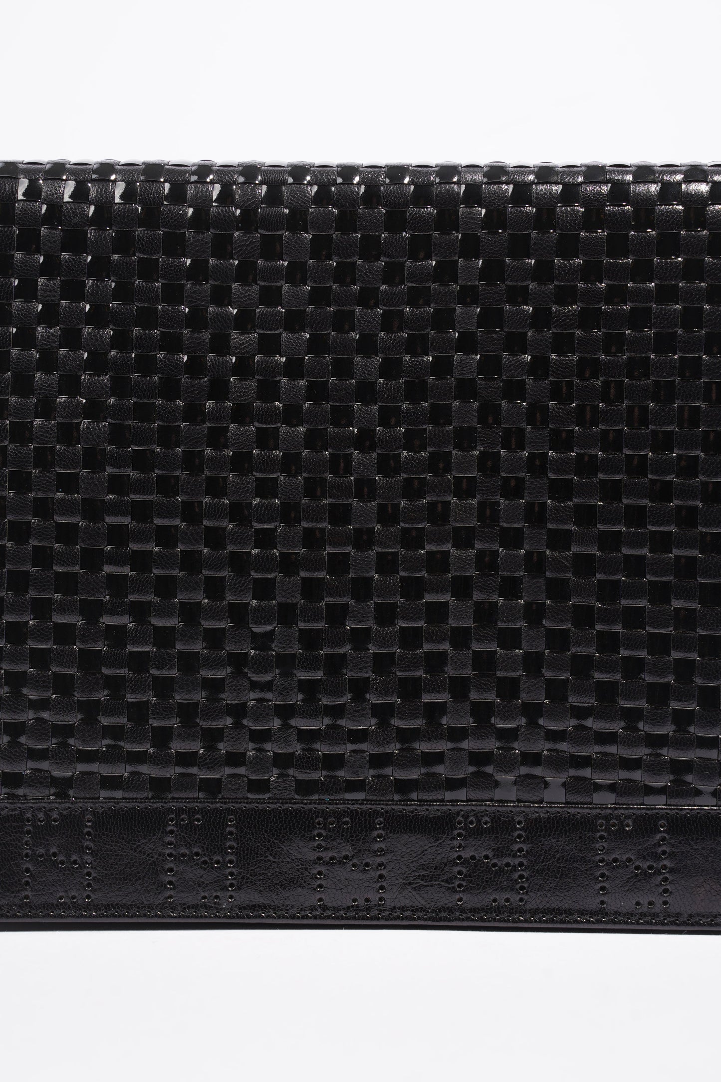 Fendi Clutch With Strap Black Leather