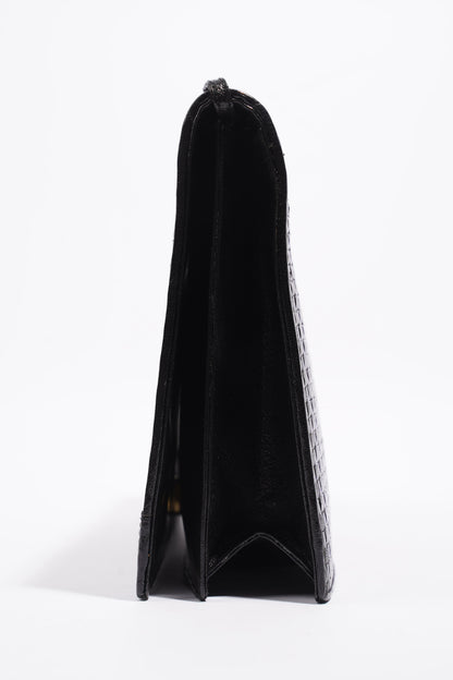 Fendi Clutch With Strap Black Leather