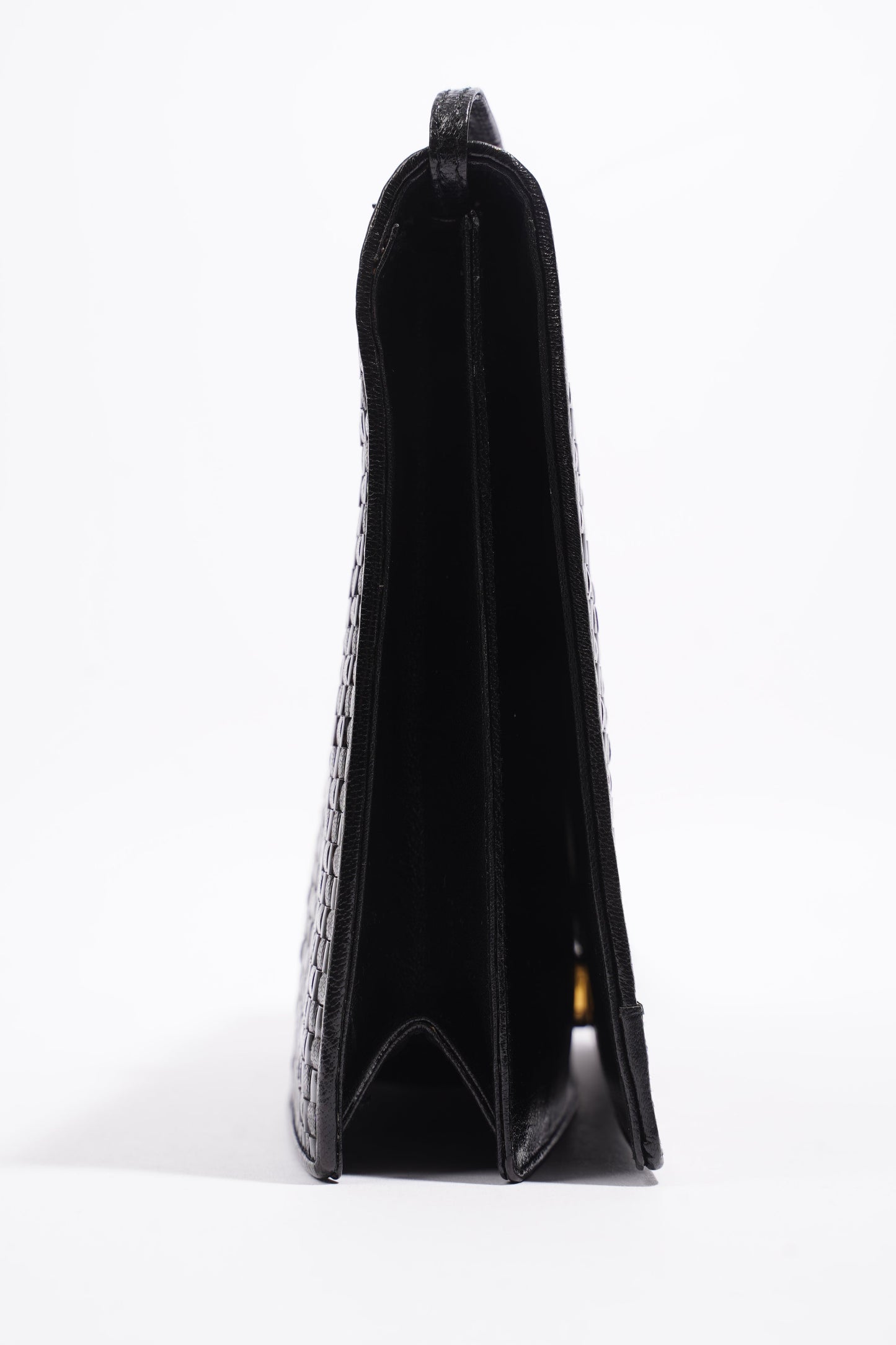 Fendi Clutch With Strap Black Leather