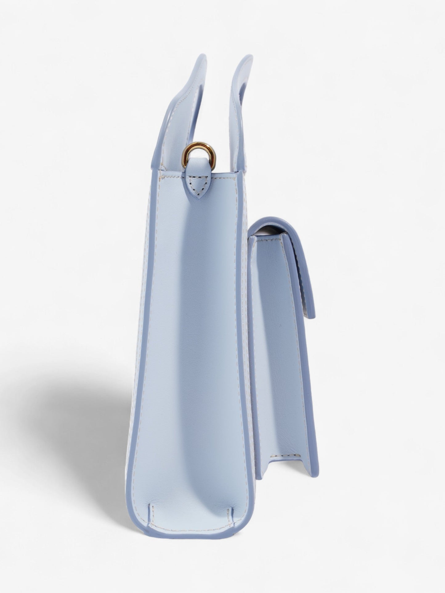 Burberry Pocket Bag Light Blue / Cream Canvas Mini