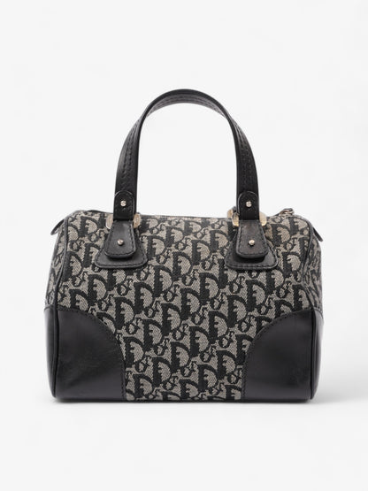 Christian Dior Boston Black Diorissimo Canvas Small