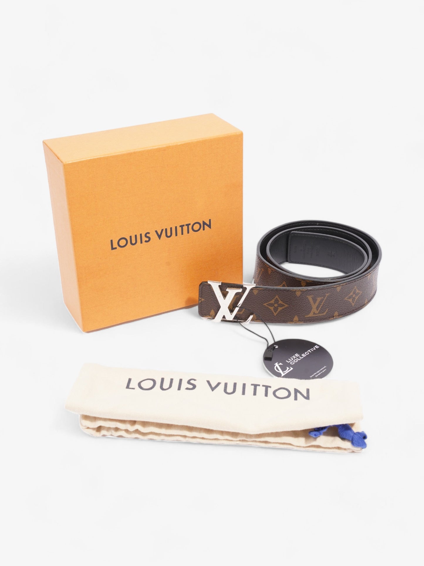 Louis Vuitton LV Initiales Reversible Belt Monogram Coated Canvas 85cm / 34"