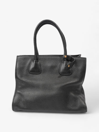 Prada Twin Pocket Two Way Bag Black Leather