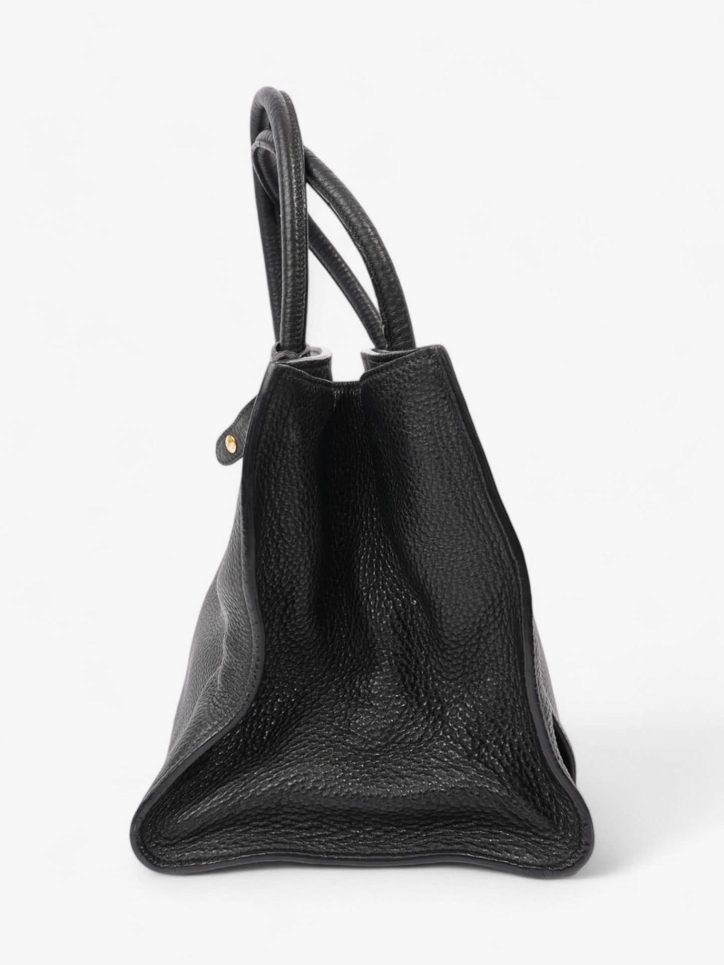 Prada Twin Pocket Two Way Bag Black Leather
