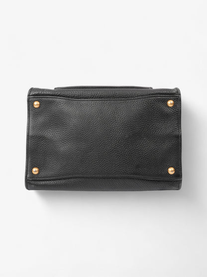 Prada Twin Pocket Two Way Bag Black Leather