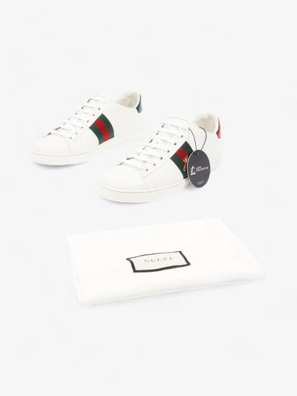 Gucci Ace Sneakers with Bee White / Green / Red Leather EU 38 UK 5