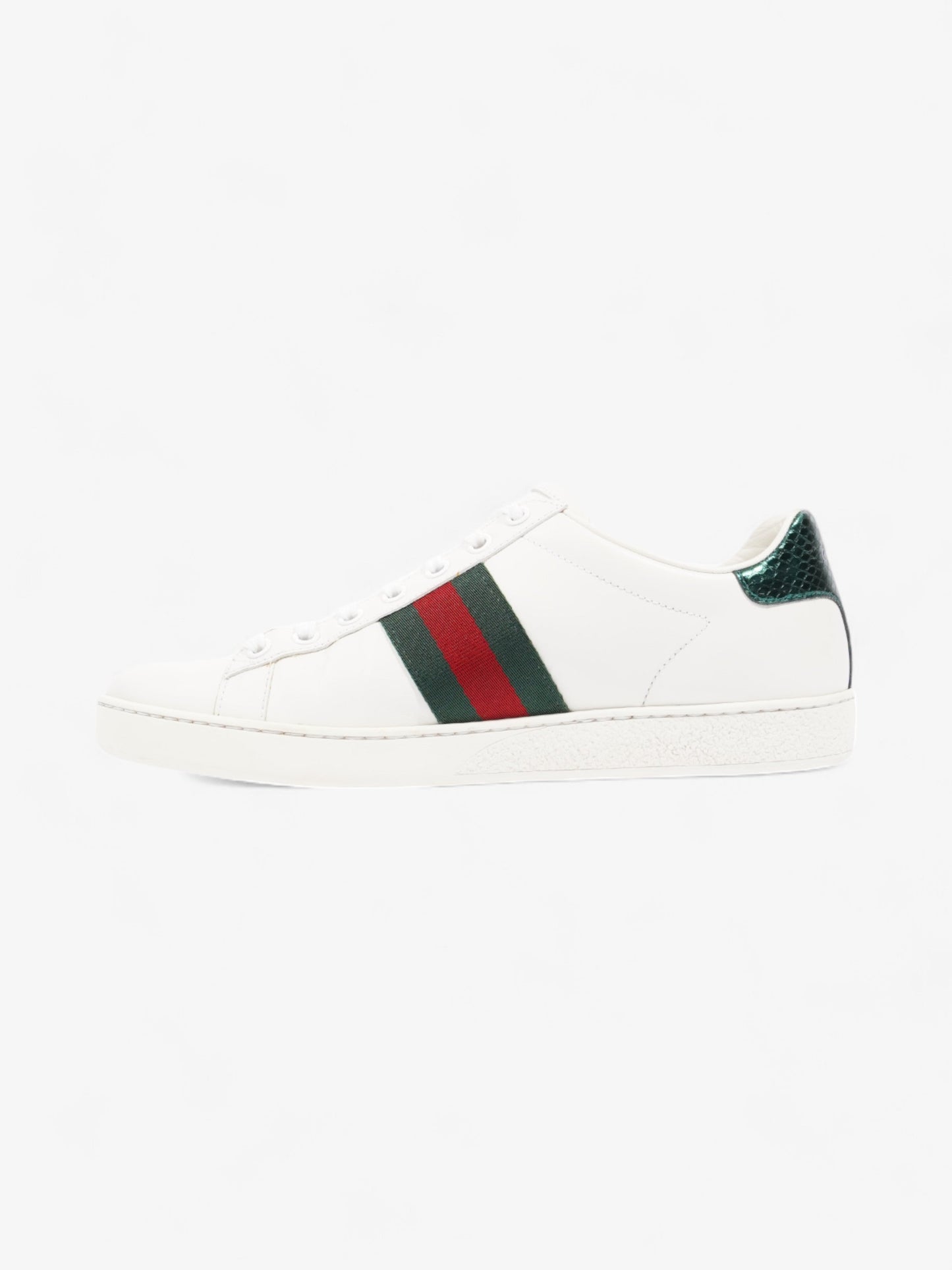 Gucci Ace Sneakers with Bee White / Green / Red Leather EU 38 UK 5