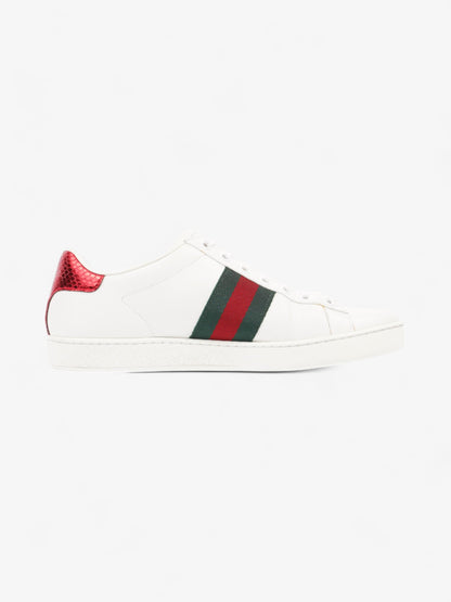 Gucci Ace Sneakers with Bee White / Green / Red Leather EU 38 UK 5
