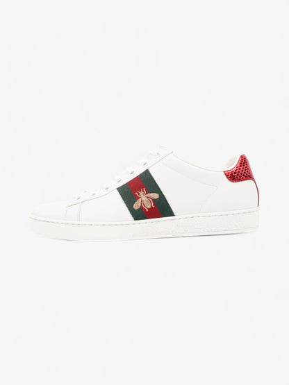 Gucci Ace Sneakers with Bee White / Green / Red Leather EU 38 UK 5
