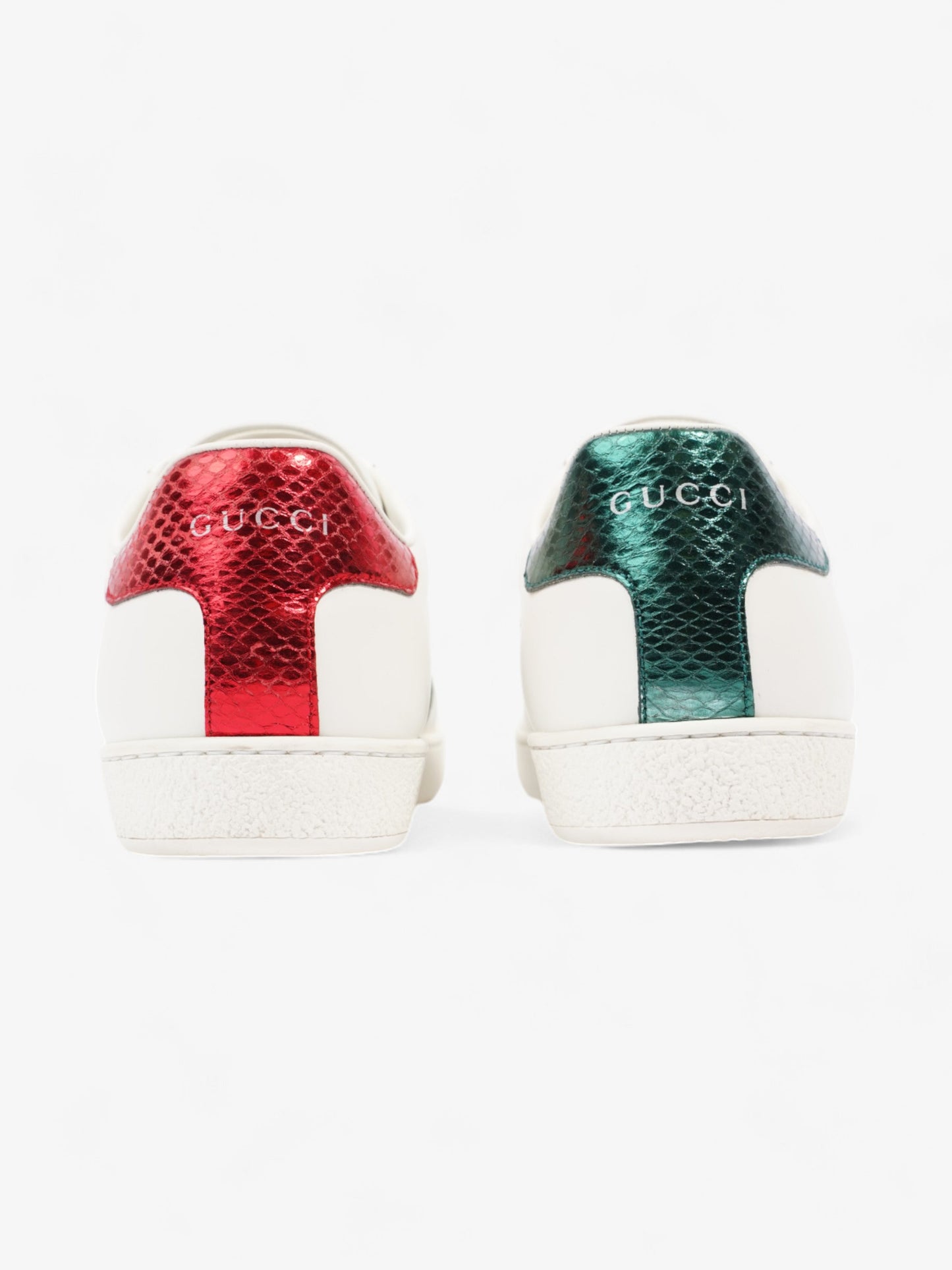 Gucci Ace Sneakers with Bee White / Green / Red Leather EU 38 UK 5