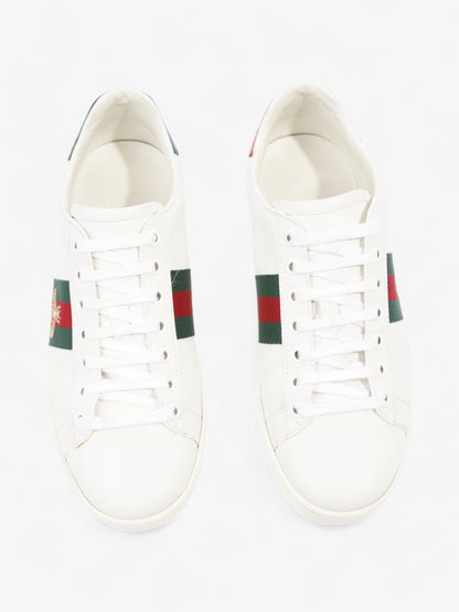 Gucci Ace Sneakers with Bee White / Green / Red Leather EU 38 UK 5