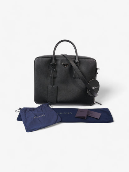 Prada Briefcase Black Saffiano Leather