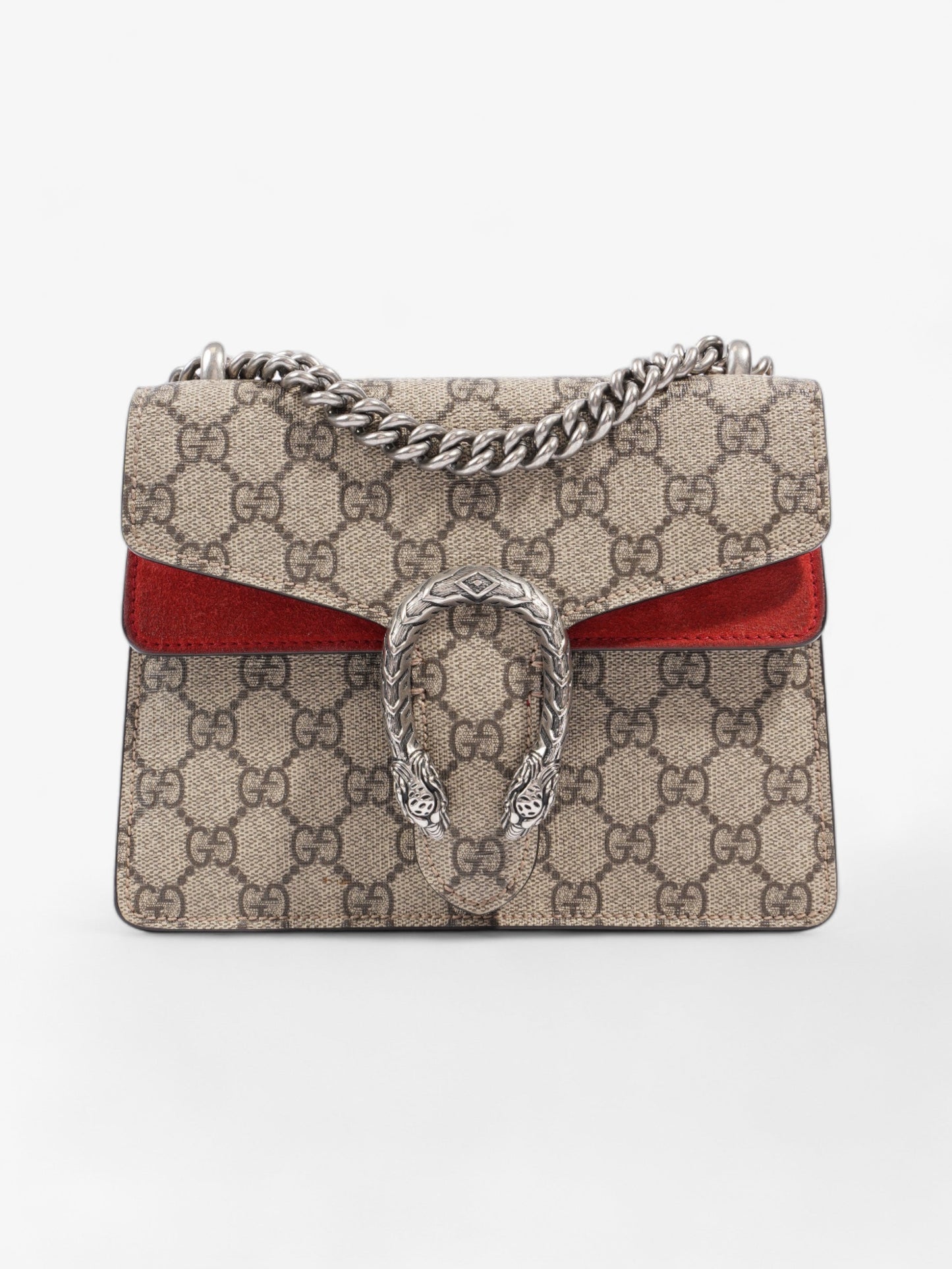 Gucci Dionysus Mini Beige And Ebony GG Supreme Coated Canvas