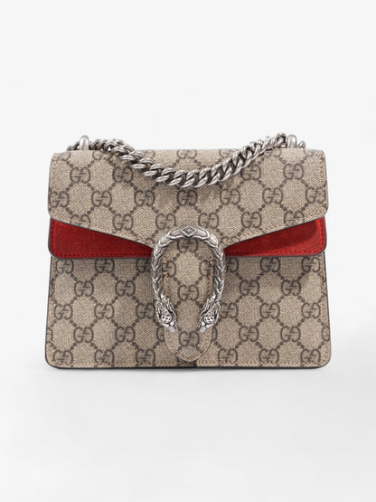 Gucci Dionysus Mini Beige And Ebony GG Supreme Coated Canvas