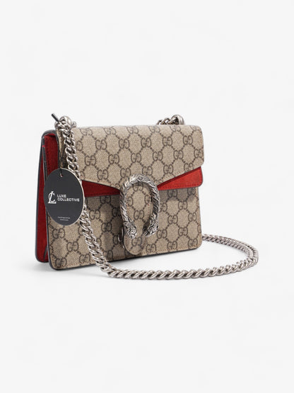 Gucci Dionysus Mini Beige And Ebony GG Supreme Coated Canvas