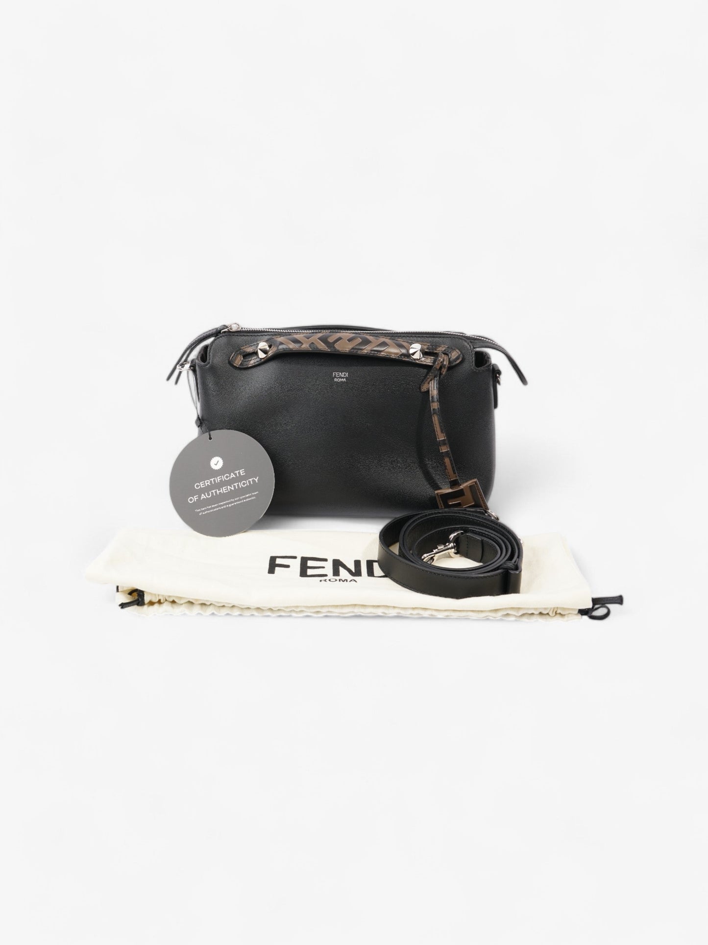 Fendi By The Way Black Leather Medium