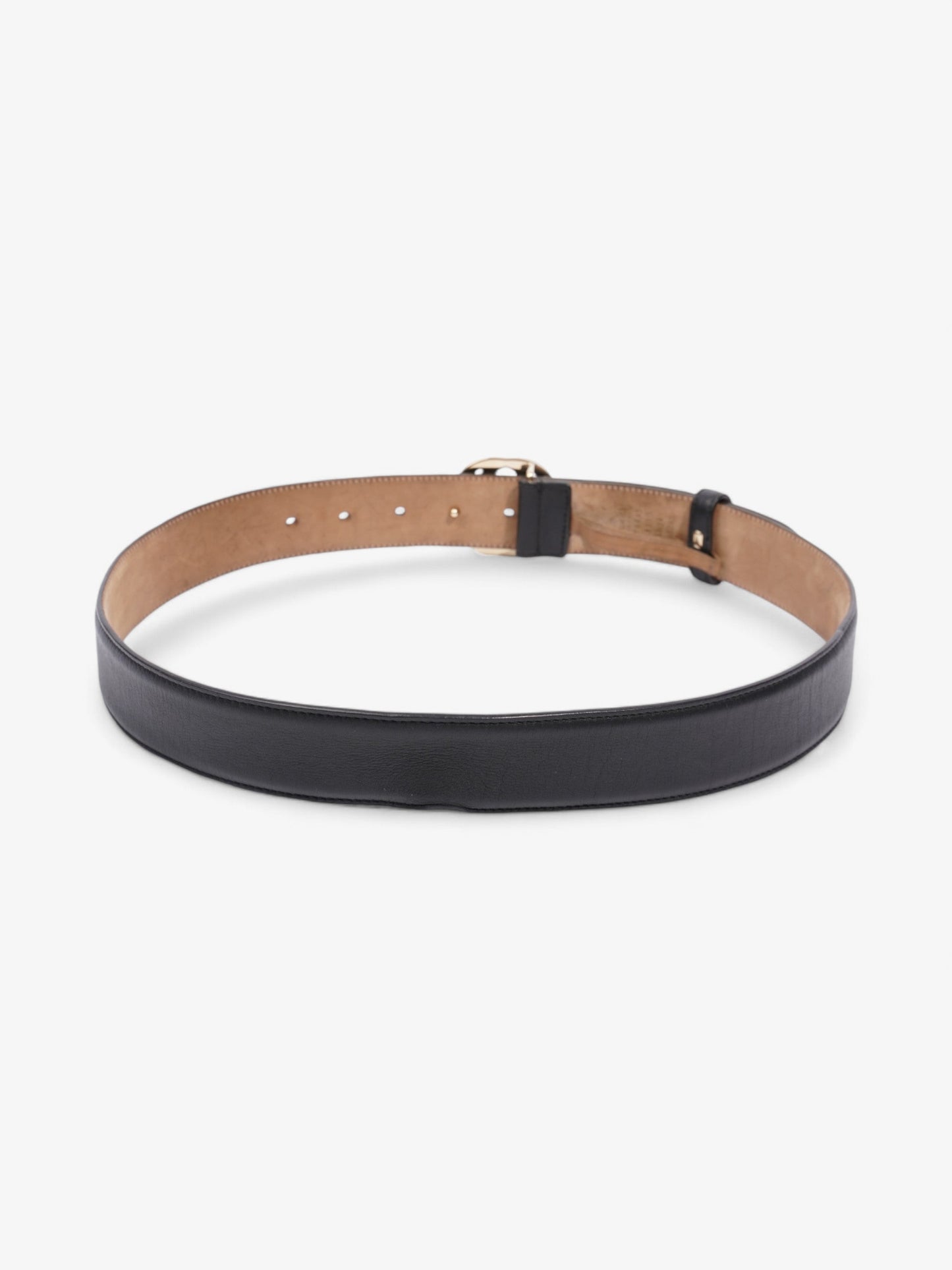 Gucci Interlocking G Belt Black / Gold Leather 85cm / 34"