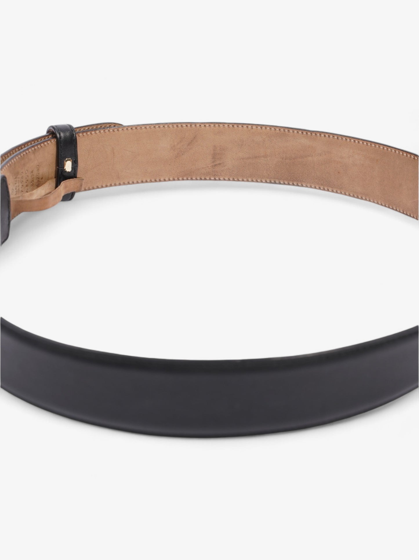 Gucci Interlocking G Belt Black / Gold Leather 85cm / 34"
