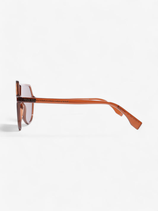 Fendi Fendi Roma Amor Sunglasses Brown Acetate 140mm