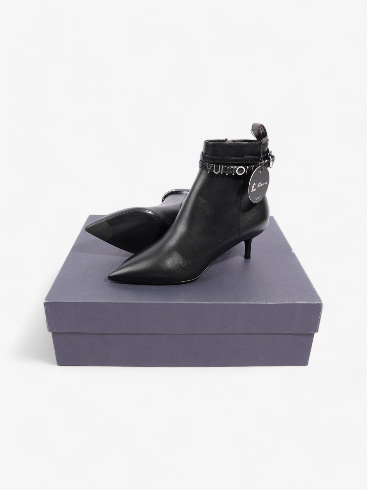 Louis Vuitton Call Back Ankle Boot 50 Black / Brown Monogram Leather EU 36 UK 3