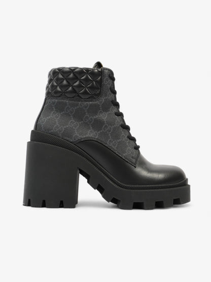 Gucci Trip GG Boots 90 Black / Black Monogram Leather EU 37 UK 4