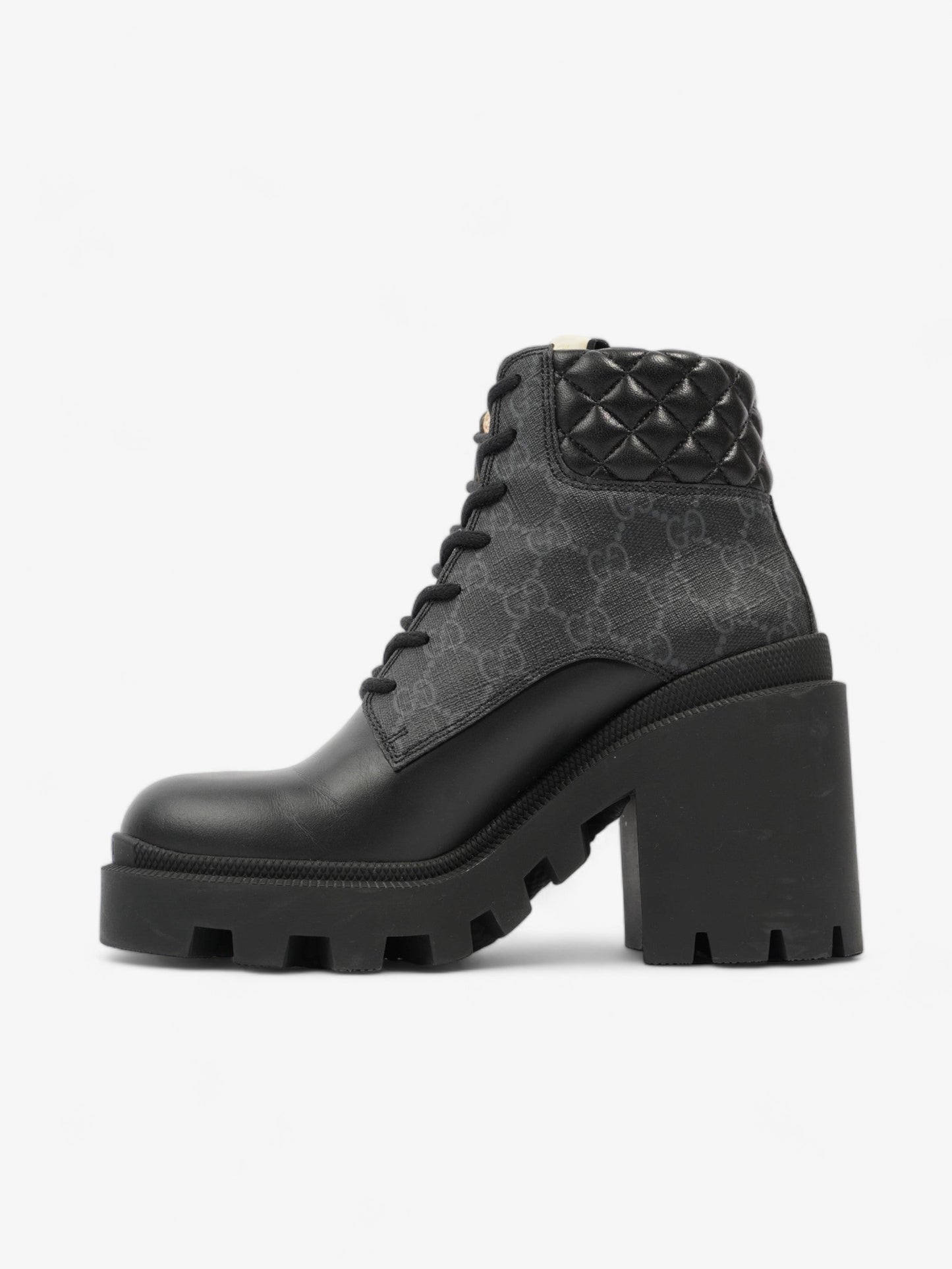 Gucci Trip GG Boots 90 Black / Black Monogram Leather EU 37 UK 4