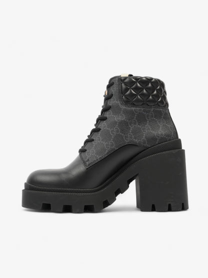 Gucci Trip GG Boots 90 Black / Black Monogram Leather EU 37 UK 4