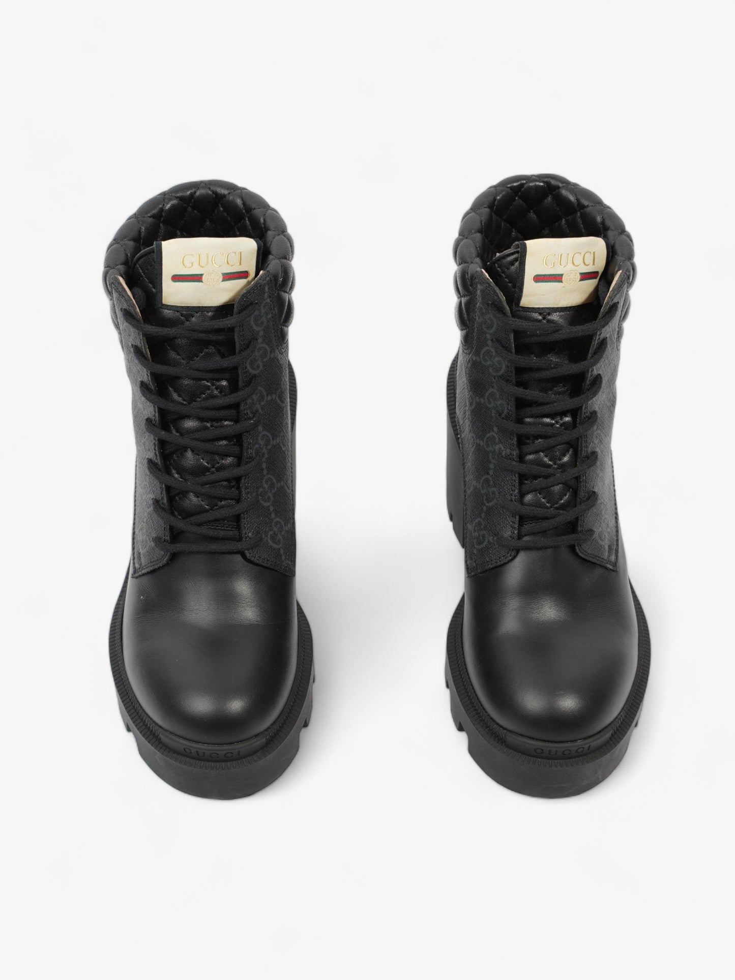 Gucci Trip GG Boots 90 Black / Black Monogram Leather EU 37 UK 4