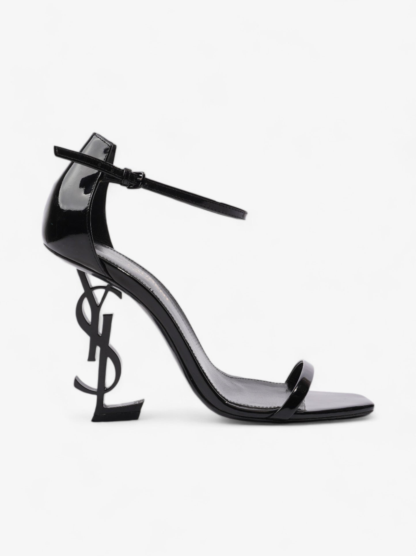 Saint Laurent Opyum Heels 110 Black Patent Leather EU 37 UK 4